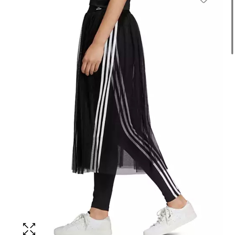 3 STRIPE ADIDAS TULLE MAXI SKIRT S- SMALL